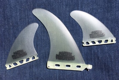 PACIFIC VIBRATIONS 4.52/" Futures FINS LONGBOARD SURFBOARD Performance SIDE BITES