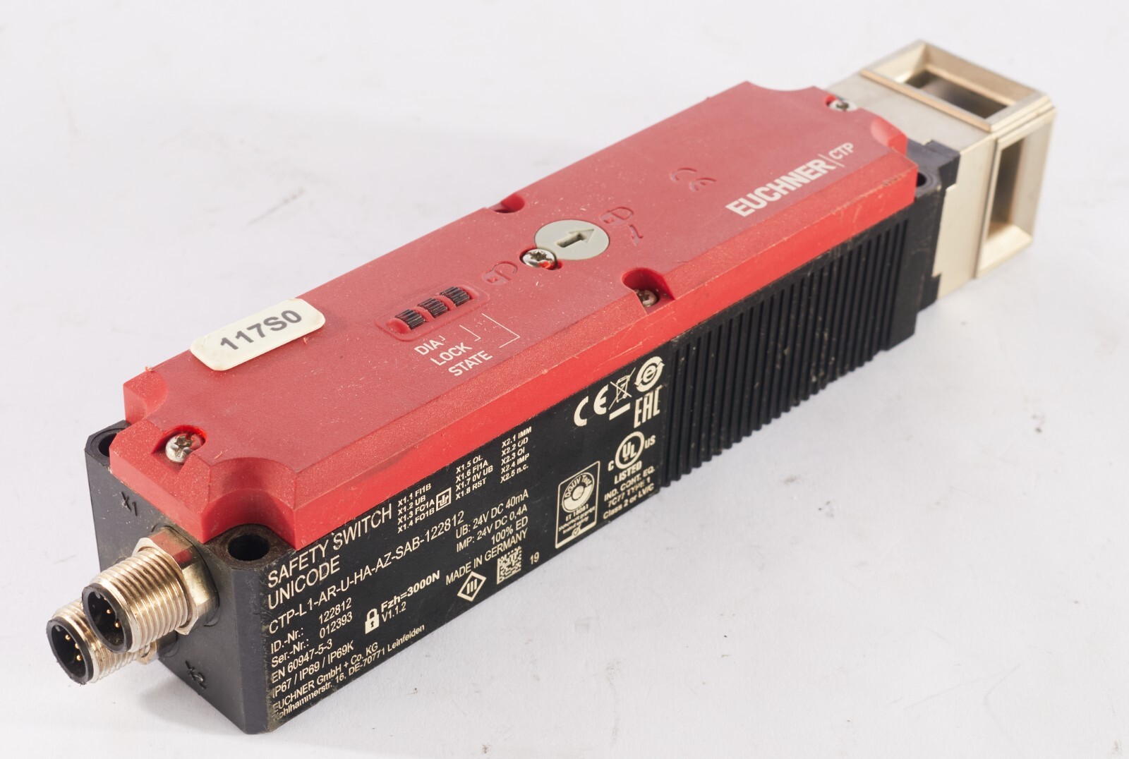 Euchner Transponder Safety Switch Unicode CTP-L1-AR-U-HA-AZ Euchner Transponder Safety Switch Unicode CTP-L1-AR-U-HA-AZ
