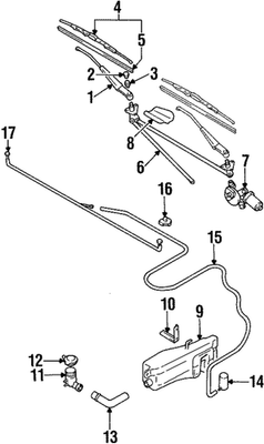 Genuine Mitsubishi Wiper Arm Nut MB623308