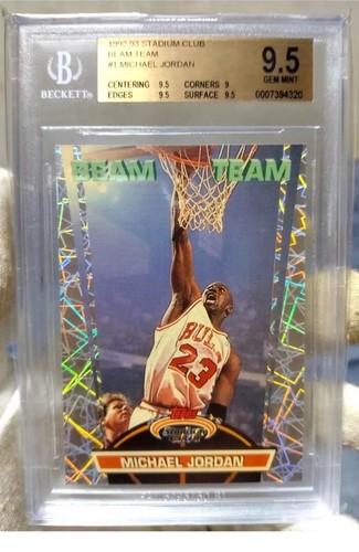 1992-93 Topps Stadium Club Michael Jordan BEAM TEAM #1 BGS