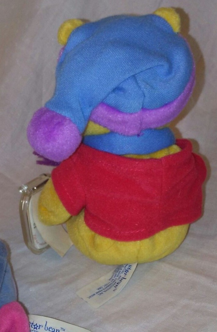 Disney Winnie the Pooh Eeyore Sweet Dreams Mattel Plush Soft Toy Star Bean Arco