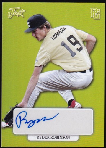 2022 Leaf Perfect Game National Showcase - Ryder Robinson #GA-RR3