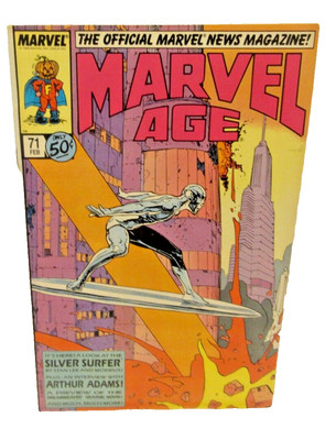 *Marvel Age #71 Comic Stan Lee Moebius Silver Surfer 1989