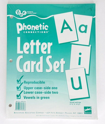 Sealed Alphabet ABC Phonetic Connections Letter Card Flashcard Homeschool Set
