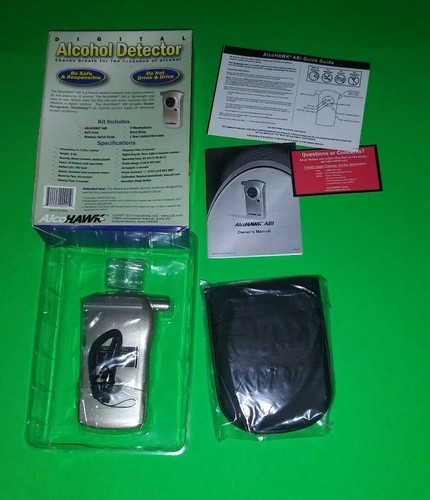 AlcoHawk ABI breathalyzer Digital Breath Alcohol Detector NEW