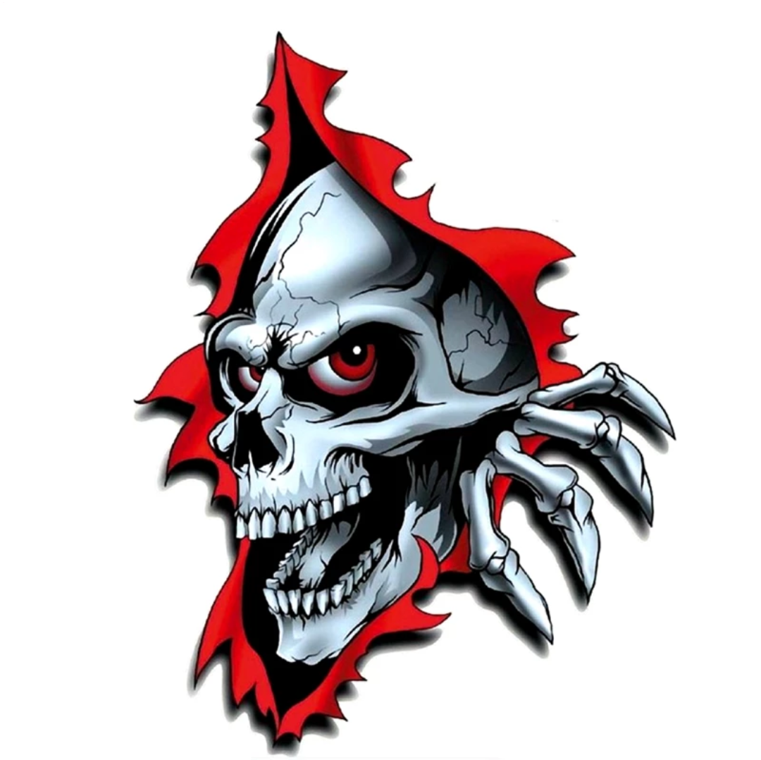 Skull Aufkleber Totenkopf Sticker Punisher Schädel