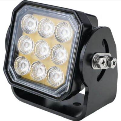 LED Work Light Flood Beam 12v 24v - Industrial Mining Spec 9 LED 131 x 139 x 85m