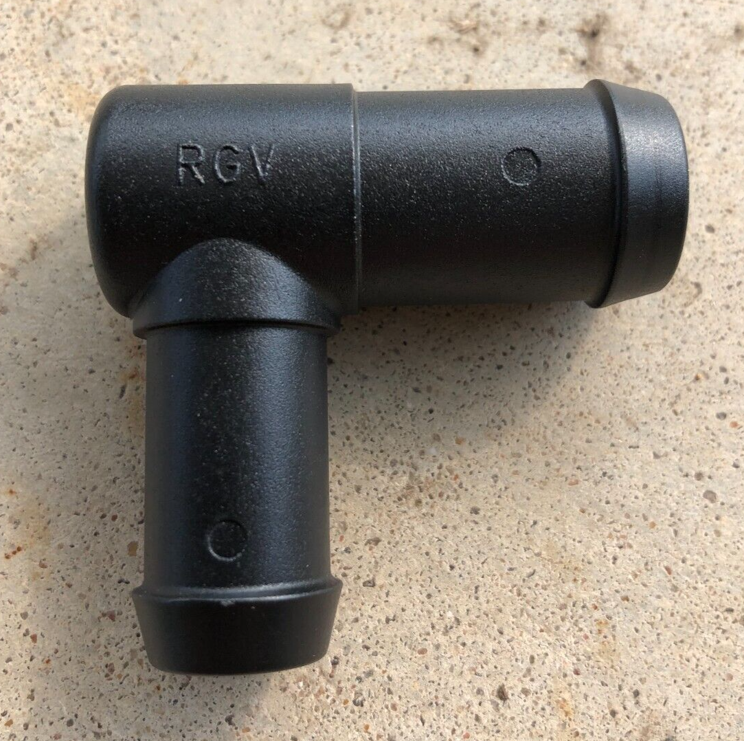 16mm to 20mm L-Type 90 Degree Reducing Hose Tube Connector Air, Fuel, Water