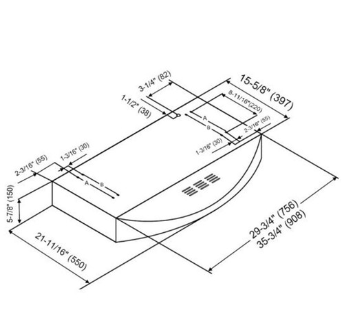 KOBE DUCTLESS RANGE HOOD - CHX3830SQBD