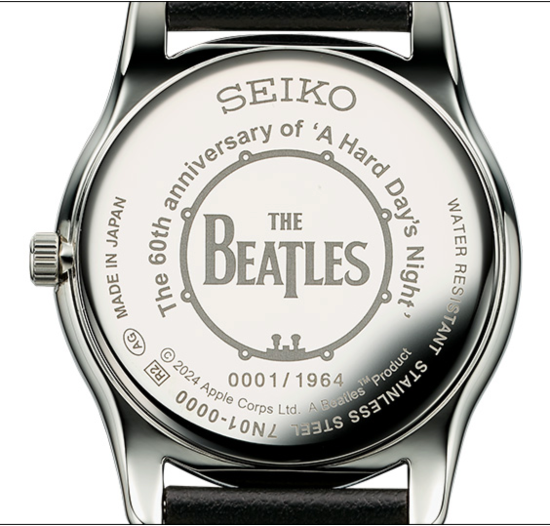 Pre-owned Seiko Psl  X The Beatles 60th Anniversary Official Watch A Hard Day's Night Preor