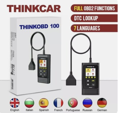 THINKOBD 100 Car OBD2 Scanner Diagnostic Tool Check Engine Fault OBD Code Reader