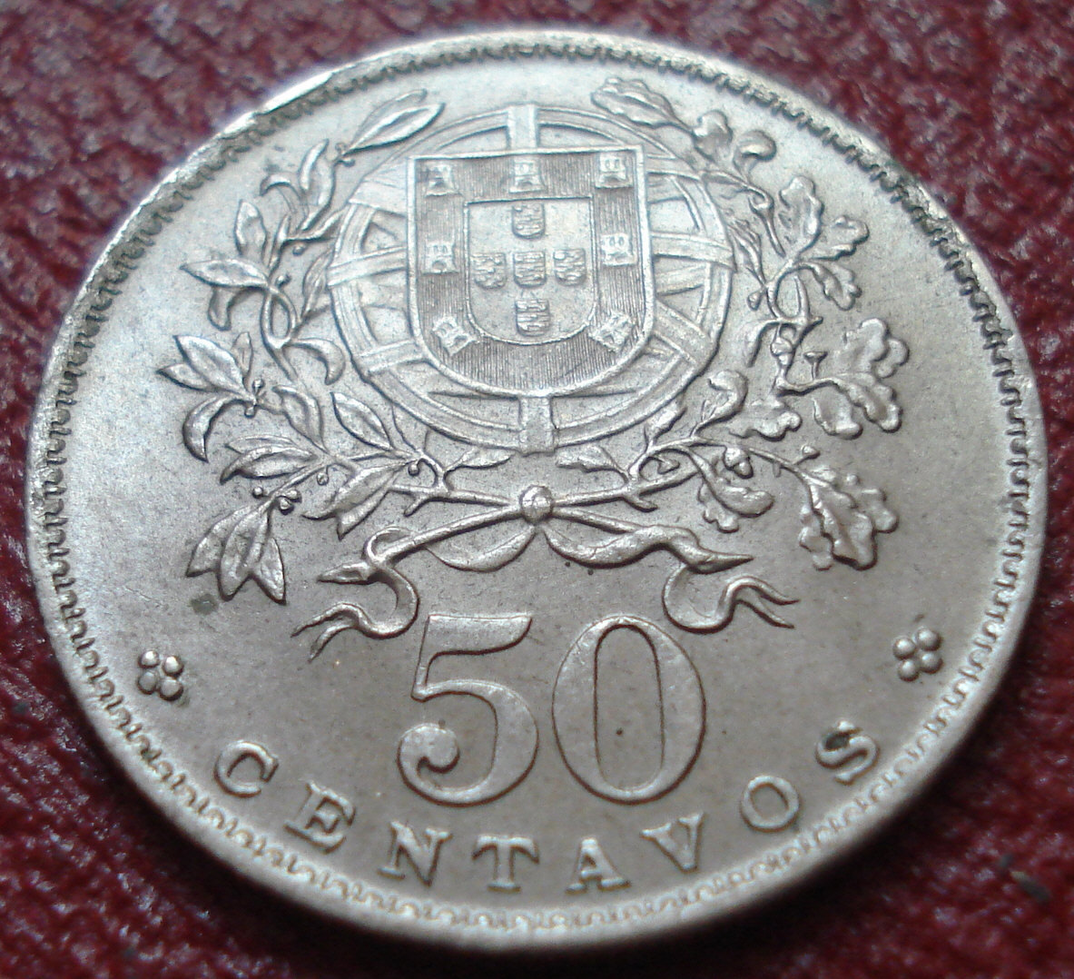 1966 PORTUGAL 50 CENTAVOS IN AU CONDITION
