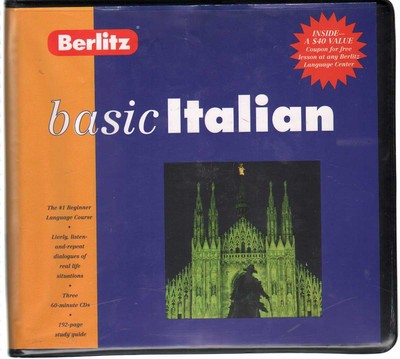 BERLITZ BASIC ITALIAN Audio CD's
