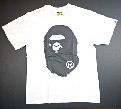 BAPE Bicolor Big Ape Head Tee ''White'' Size Small Brand New!