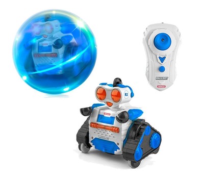 Ninco NT10042. Robot en Boule Radio Téléguidée Ballbot 2 Bleu avec Feux