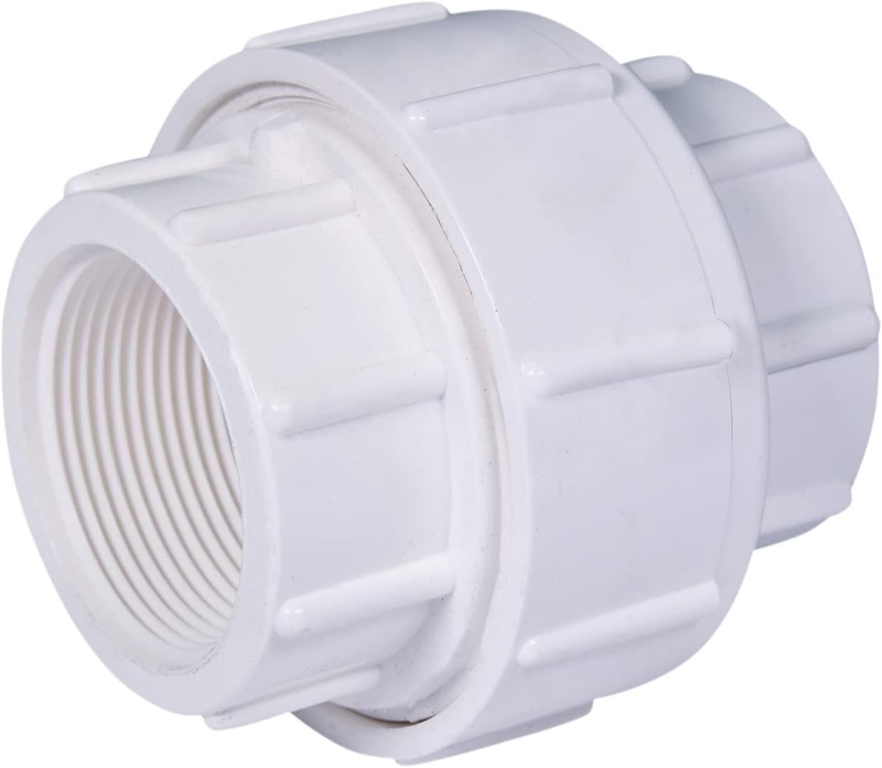 PVC Union Coupling Pipe Fitting 3/4'' FIP White Plastic (592DV034