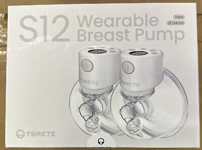 TSRETE S12 Mint Lightweight Double Wearable Electric Breast Pump 2 Pack PINK