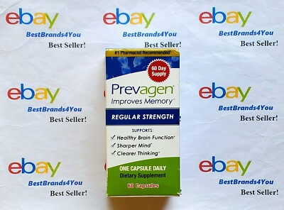 Prevagen Regular Strength Supplement 10mg 60 Capsules - Brand New