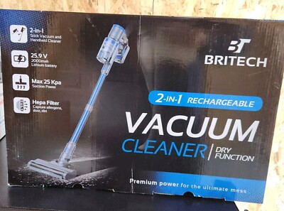 BRITECH Cordless Lightweight Stick Vacuum Cleaner 500W Motor for Powerful 40min