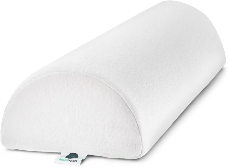 Health Large Half Moon Bolster Pillow for Legs, Knees, Lower