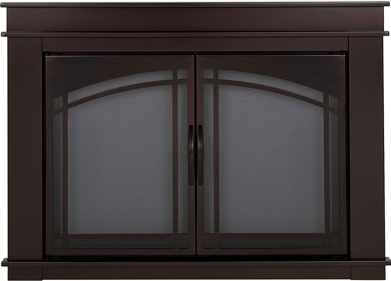FN-5700 Fenwick Fireplace Glass Door, Oil Rubbed Bronze, Sma