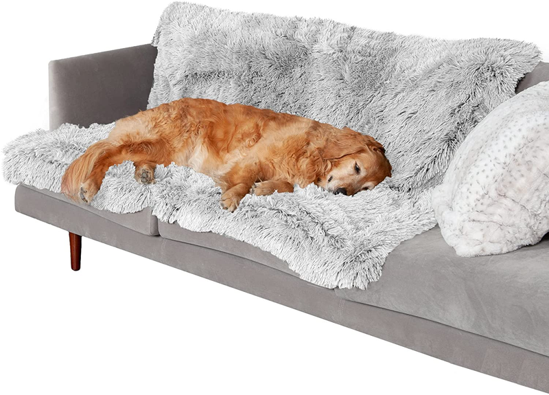 For Dogs & Indoor Cats, Washable - Shaggy Plush Calming