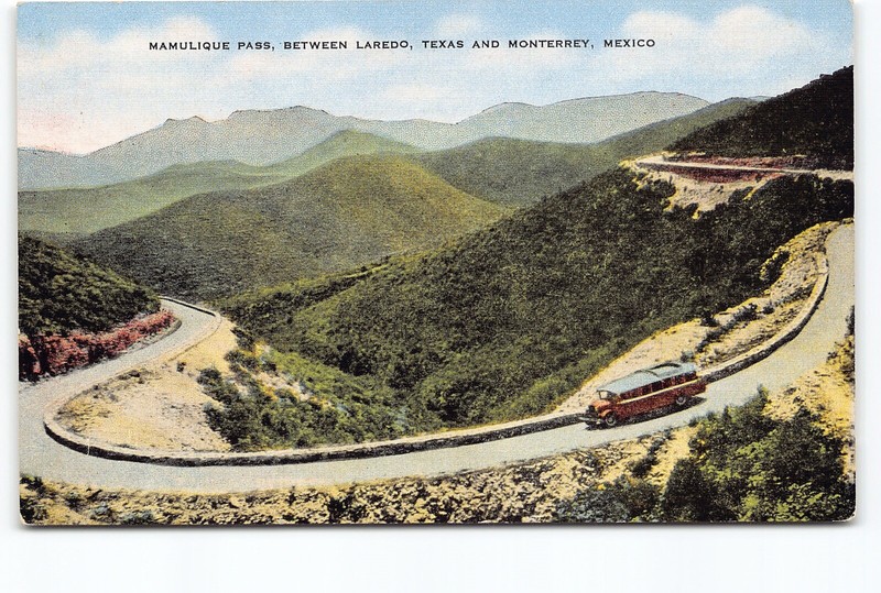 Mamulique Pass Laredo Texas Monterrey Mexico TX Linen