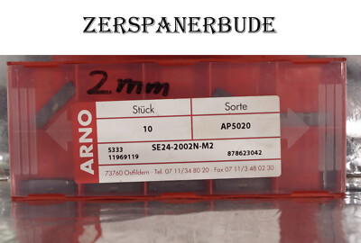 10 Wendeplatten SE24-2002N-M2 AP5020 ARNO  Stechdrehen, Neu und OVP !
