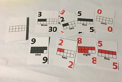 Ten-frame Card Deck Of 44 - Homeschool Pre-school- Kindergarten 