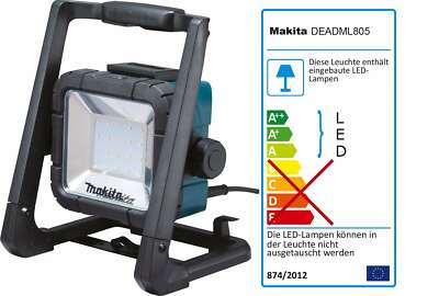 Makita LED Baustrahler mit Akku 14,4-18 V oder 230 V DEADML805 360° drehbar