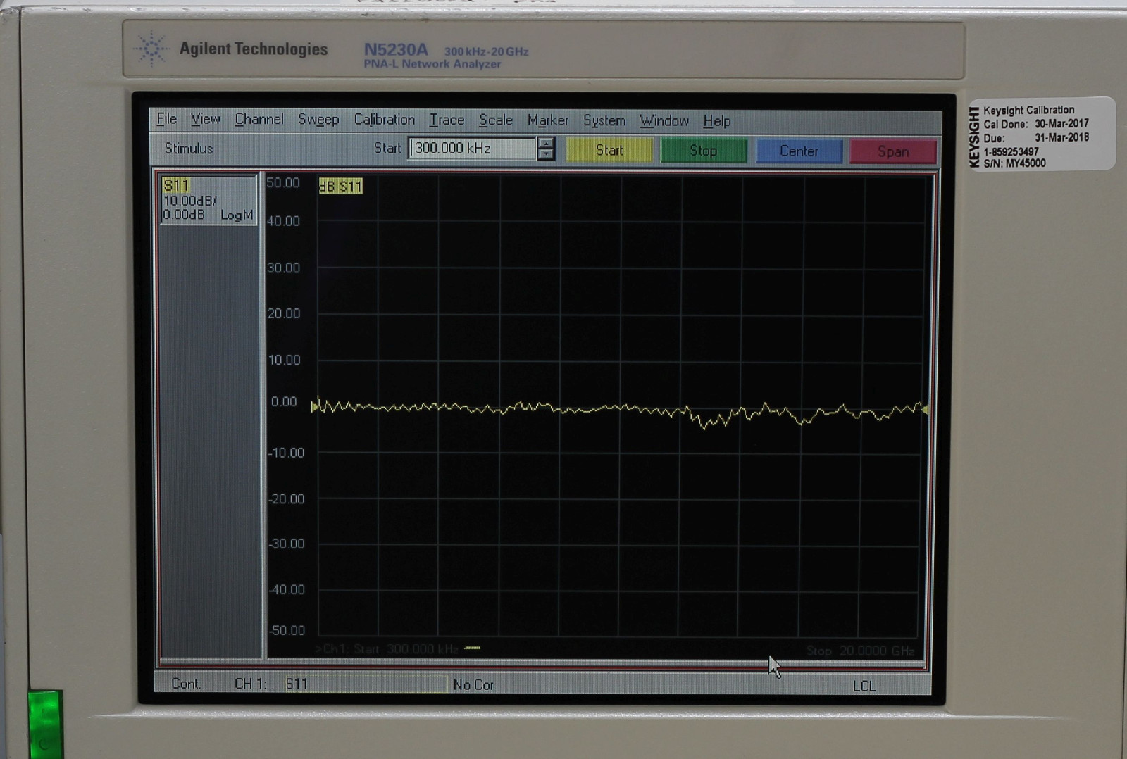 Agilent N5230A 300kHz-20GHz 4CH, PNA-L Network Analyzer 010,240