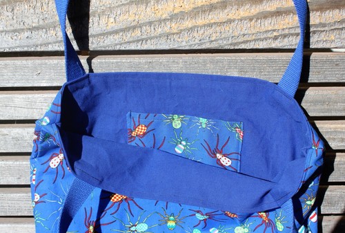 Multicolored Spider Tote Bag, Groceries, books, gym, overnight, diaper