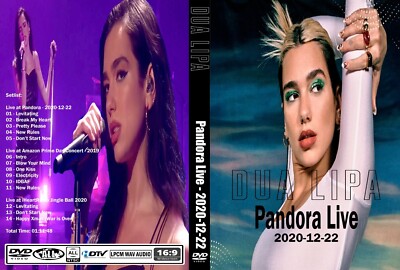 DUA LIPA PANDORA LIVE 12-22-2020 DVD!! KISS ELTON JOHN AC/DC JACKYL POISON