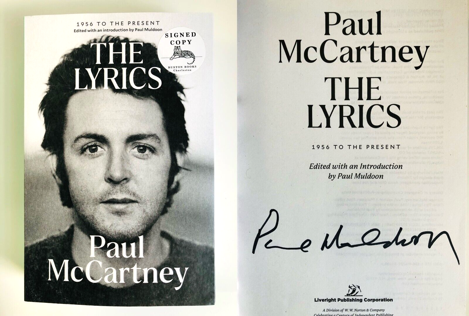 The Lyrics: 1956 to the Present by Paul McCartney SIGNED by Paul