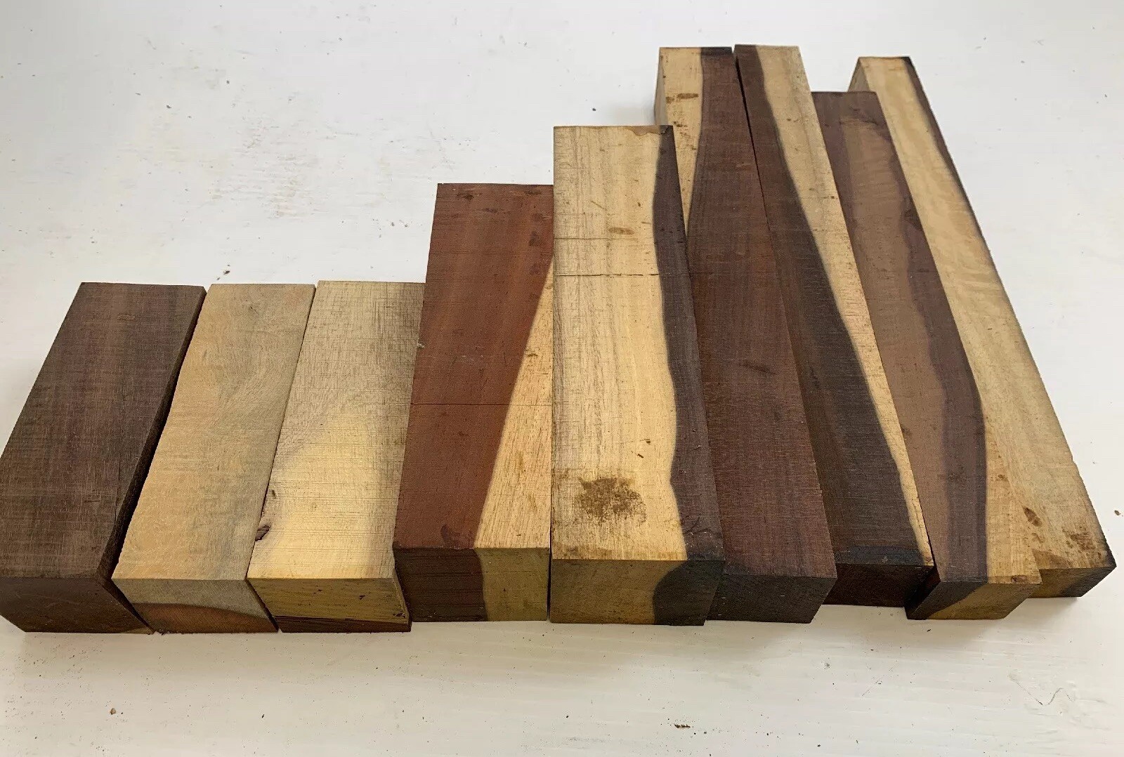 BEAUTIFUL! EXOTIC KATLOX, MEXICAN ROYAL EBONY WOOD CUTOFFS! 11 Pounds