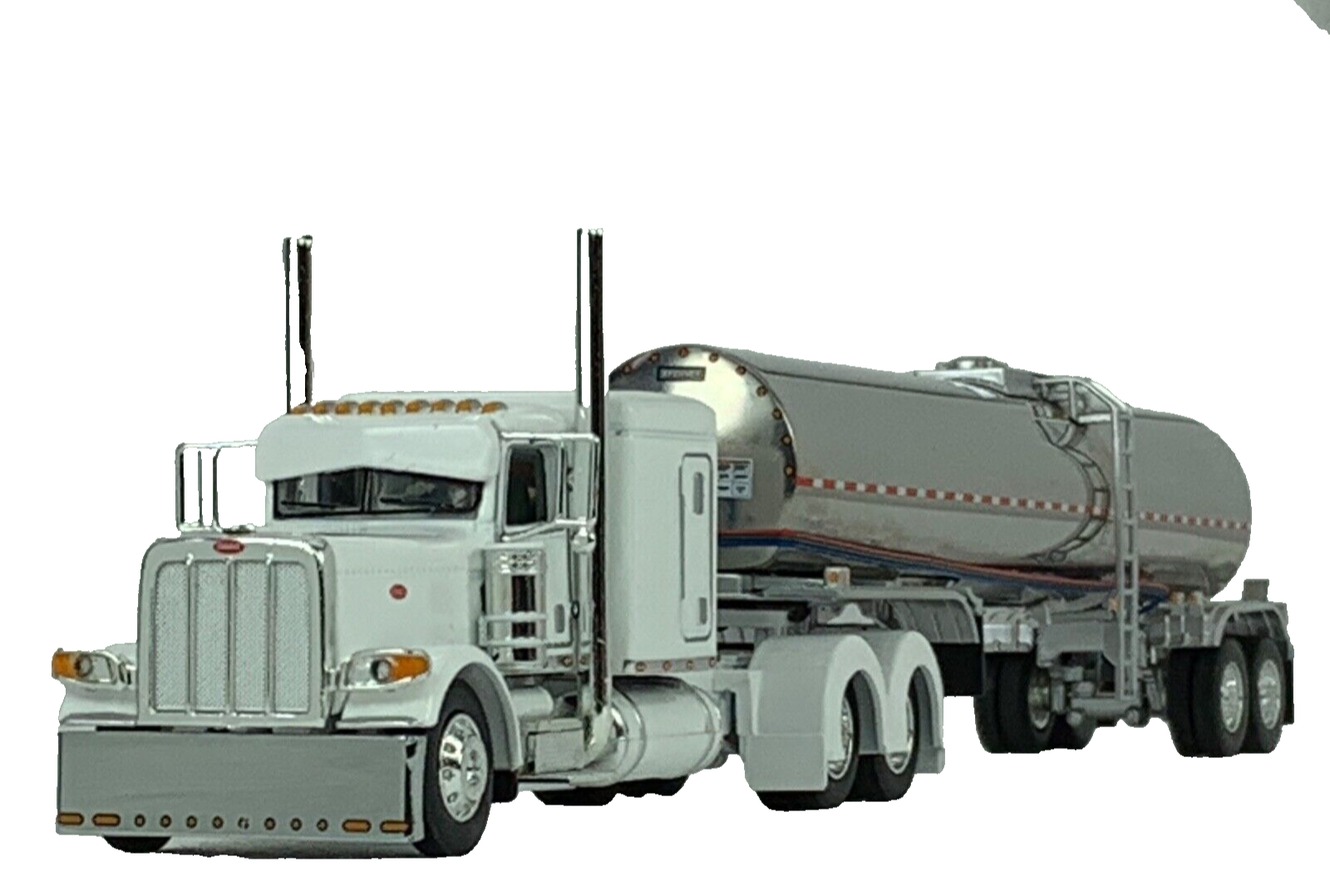 1:64 DCP PETERBILT タンカー Dcp 1/64 Peterbilt 379 Flat Top Walker Milk Tanker Trailer