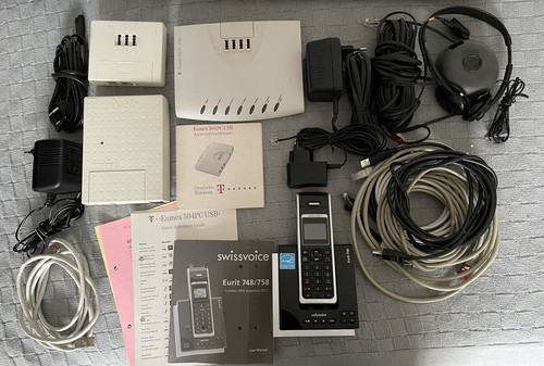 Swissvoice Eurit 758 Schnurloses & Telekom T-Eumex 504PC USB Telefonanlage mit N