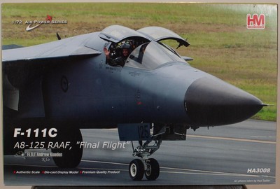 Hobby Master 1:72 Air Power Series F-111C A8-125 RAAF Final Flight HA3008