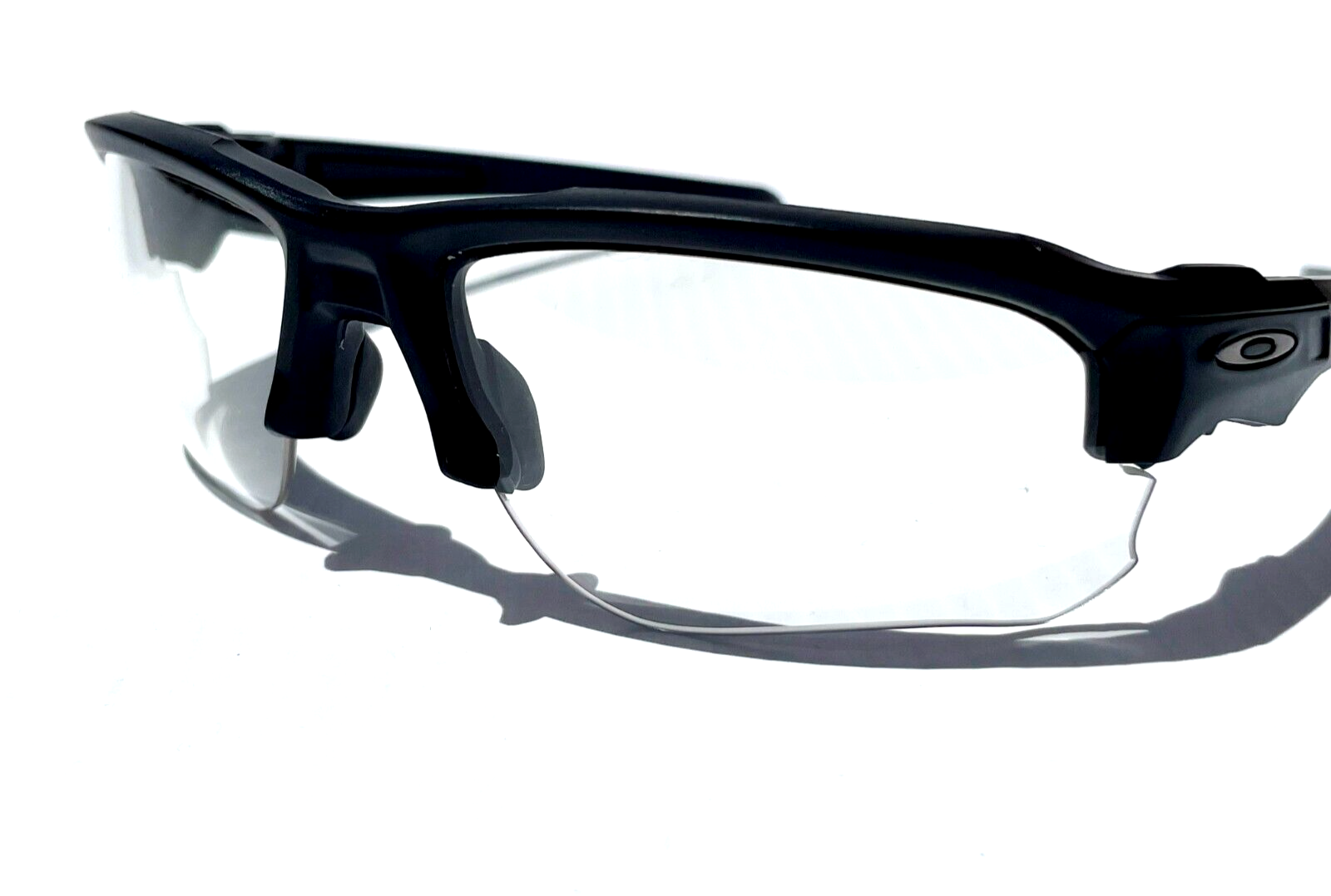 Pre-owned Oakley Si Speed Jacket Matte Black Frame Clear Tr22/tr45 Lens Sunglass 9228-05