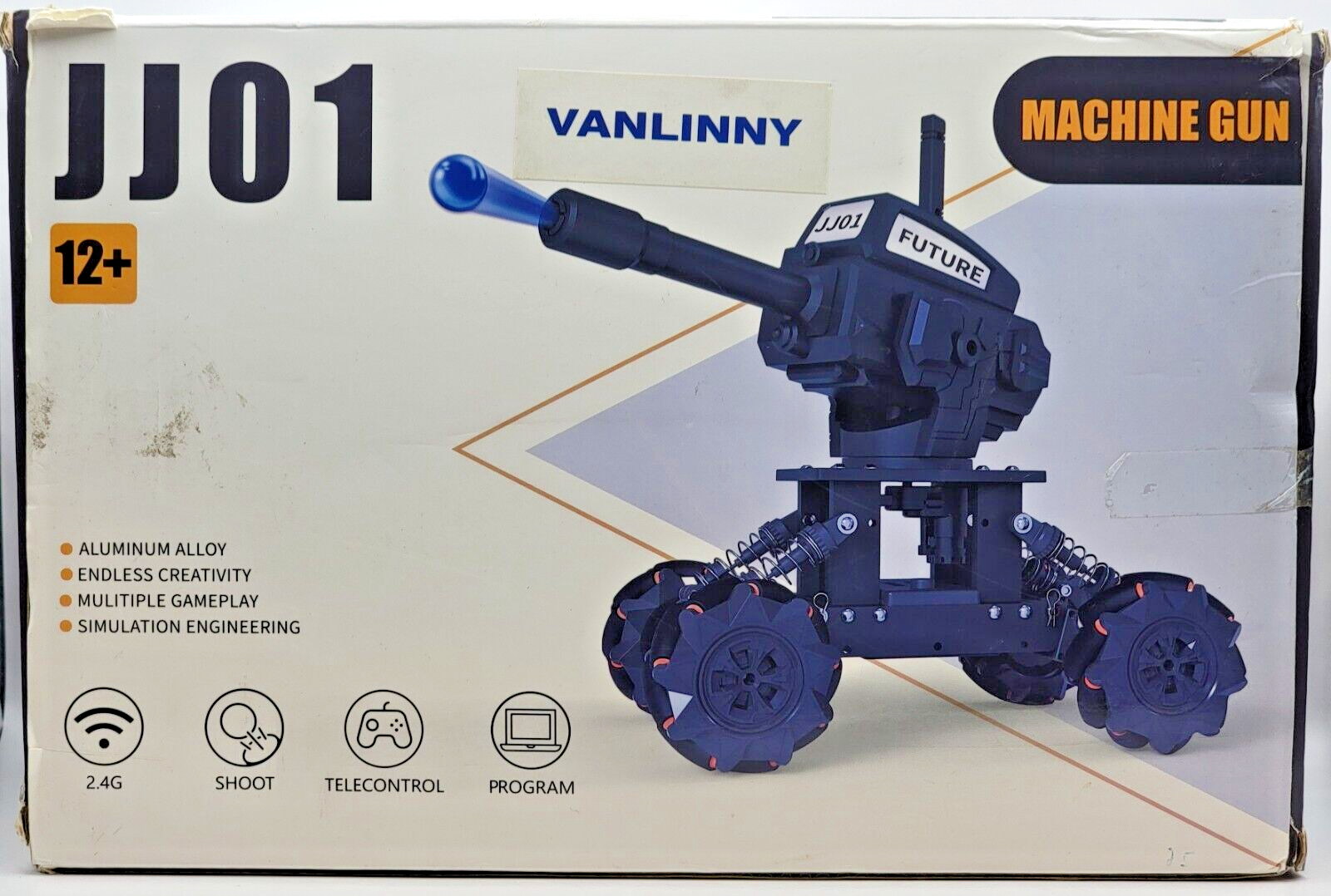VANLINNY Smart Robot Mecha Guns JJ01 RC Tank Science Kit