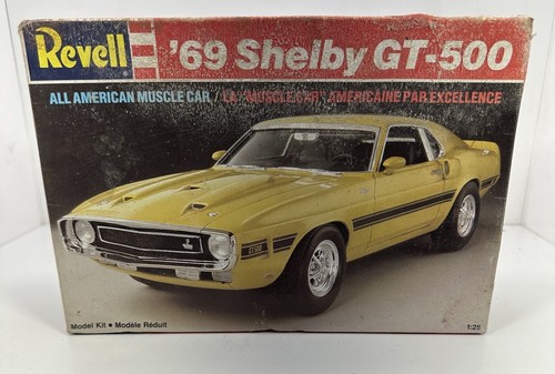Revell SHELBY GT 500 プラモデル 1/25スケール Revell 1/25 Scale 1969 Mustang Shelby GT-500 “OPEN BOX” | eBay