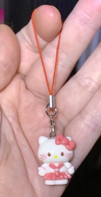 Hello Kitty Charm Phone Zipper Pull & Keychain Add On Attachment!!