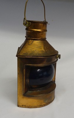 Nautical VTG CWC Starboard Ship decor Copper Tin Lantern Tea Light Candle ??