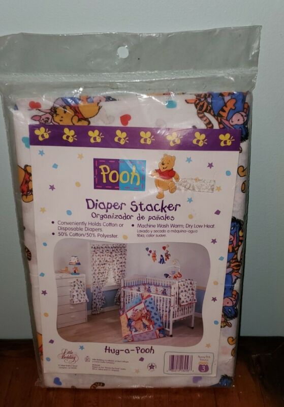 Disney Classic Winnie The Pooh Diaper Stacker Holder Hanging Bag Eeyore Piglet