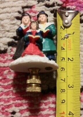 GUC Carolers Victorian Christmas family holiday lamp finial topper decoration