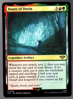 Doors of Durin 0199 Non Foil Rare Lord of the Rings MTG Near Mint