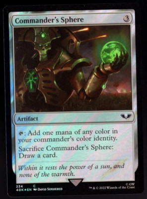 Commander's Sphere 234 Common Surge Foil Warhammer 40K MTG Near Mint