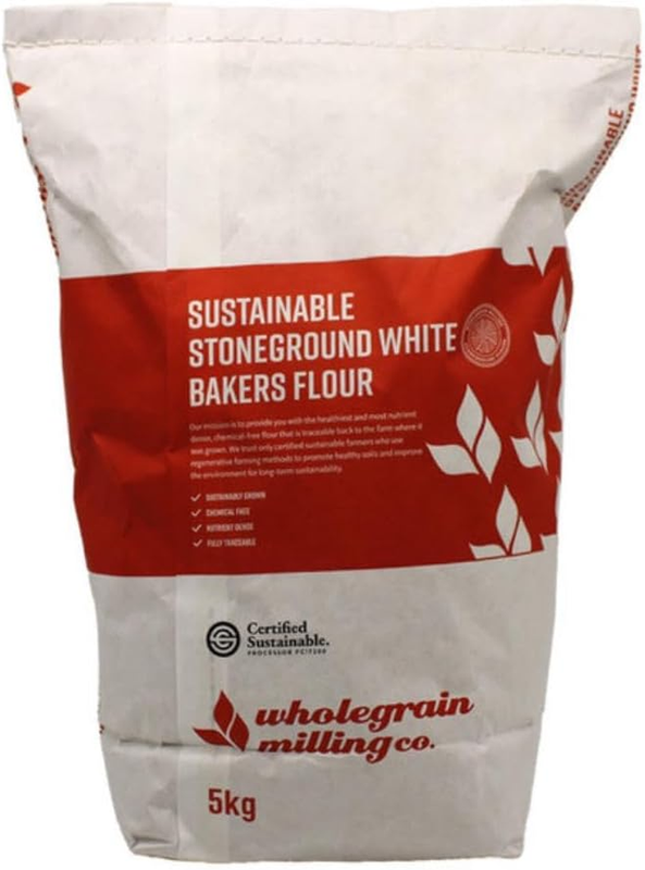 Sustainable Stoneground White Bakers Flour, 5Kg