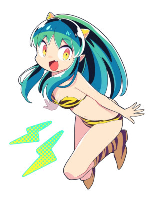 Lum Invader Weatherproof Anime Sticker 6'' Car Decal