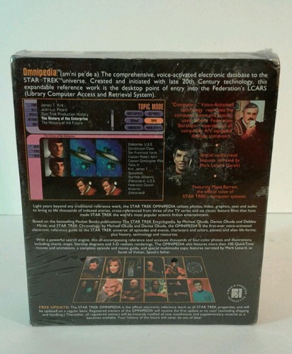 Star Trek game Omnipedia  Audio WIN 95 New Sealed premier edition